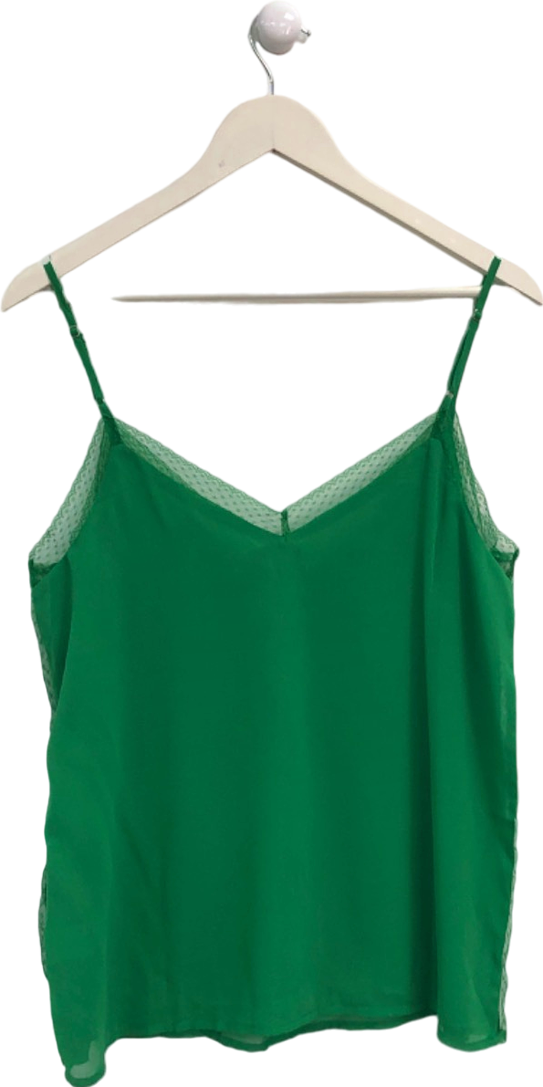 GOA Green Lace Trim Camisole UK L