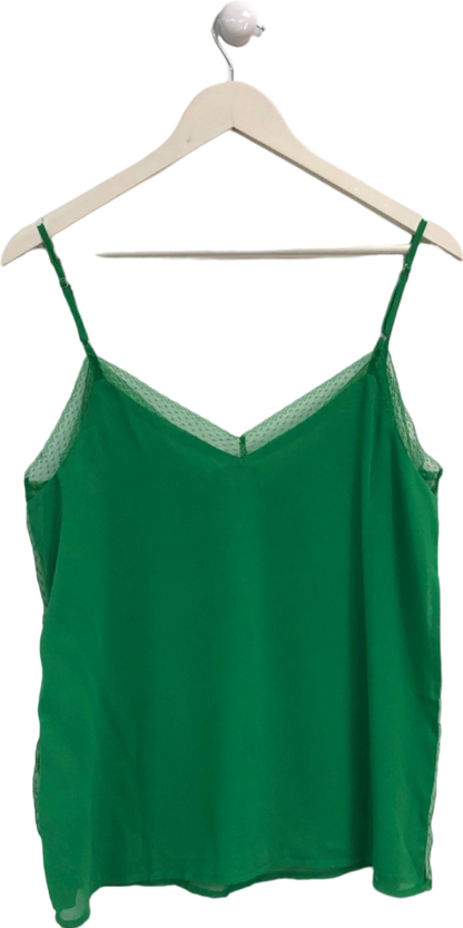 GOA Green Lace Trim Camisole UK L