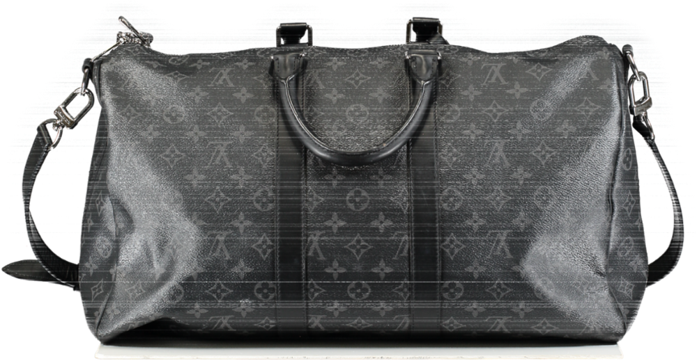 Louis Vuitton Black Keepall Bandoulière 45 Weekend Bag