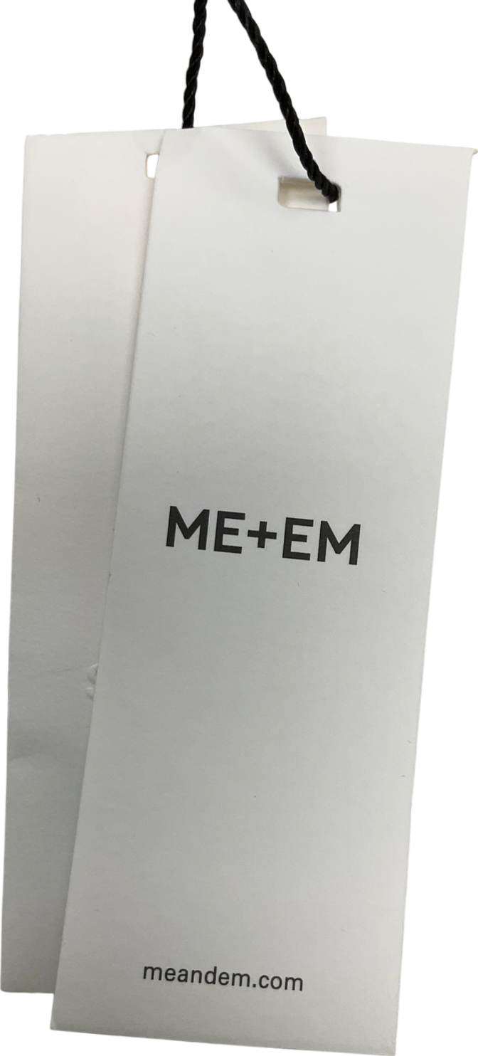 ME + EM Cream Multi Stripe Waistcoat UK 8