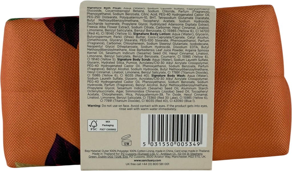 Sanctuary Signature Glow & Go Washbag One Size
