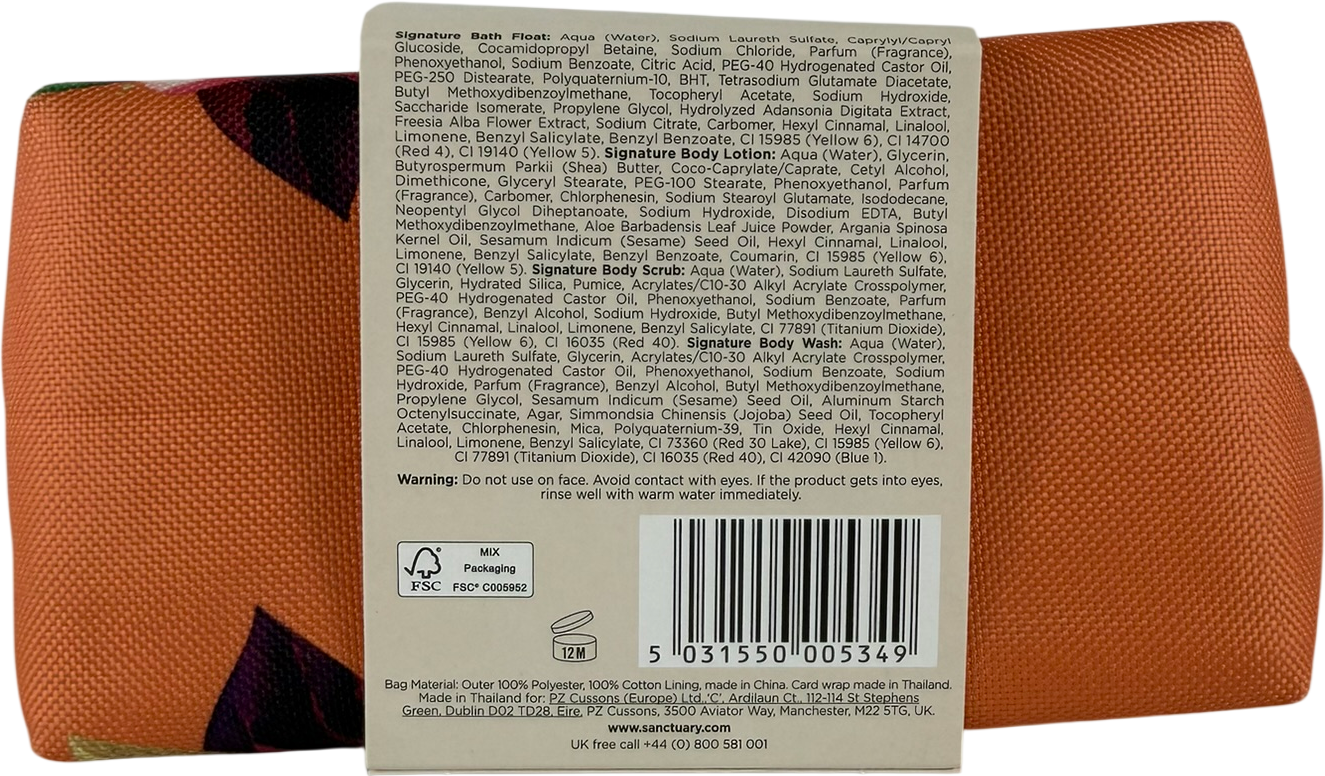 Sanctuary Signature Glow & Go Washbag One Size