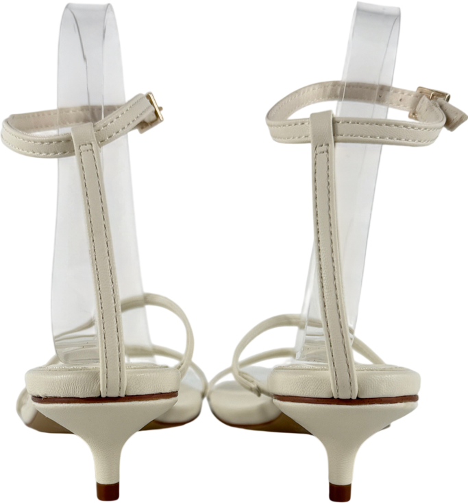 H&M Cream Heeled Strappy Sandals UK 3 EU 36