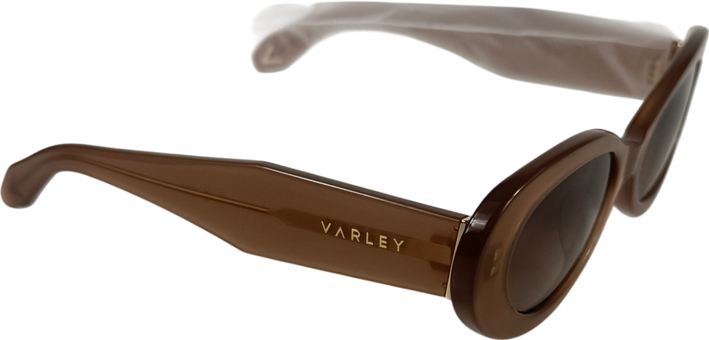 Varley Brown Bethnall Oval Sunglasses Cocoa Taupe