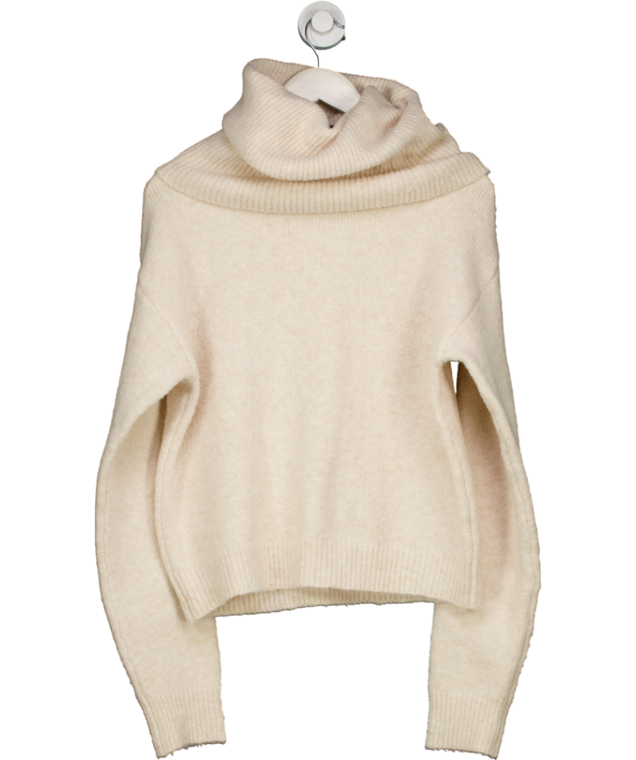 Karen Millen Cream Roll Neck Jumper UK S
