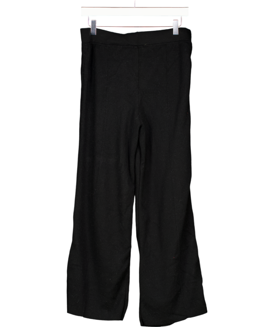 Sunspell Black Pull On Wool Trousers UK M