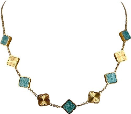 Abbott Lyon Amazonite Clover Necklace