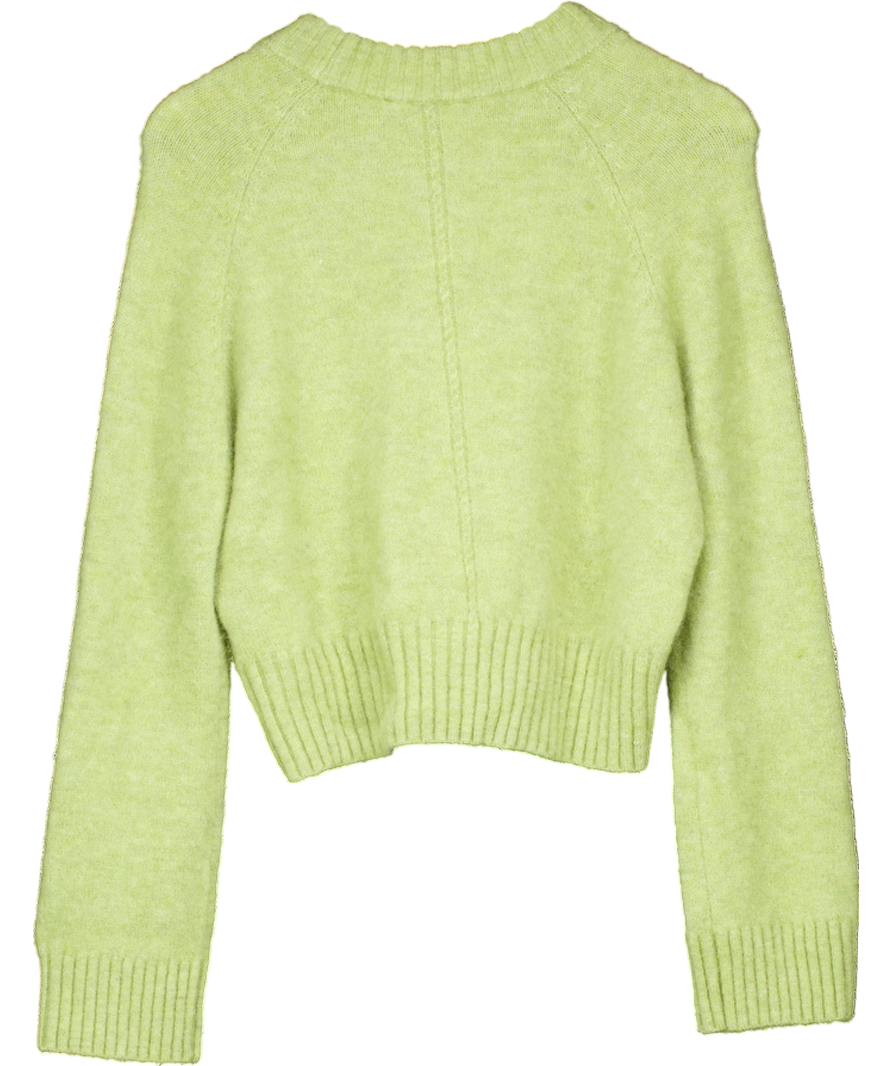 Sezane Green Sama Alpaca Jumper UK M