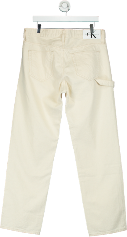 Calvin Klein Jeans White Carpenter Trousers W31