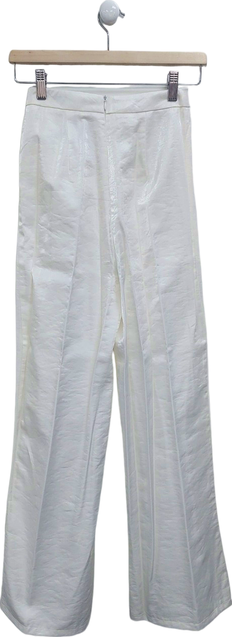 Nasty Gal White Trousers UK 4