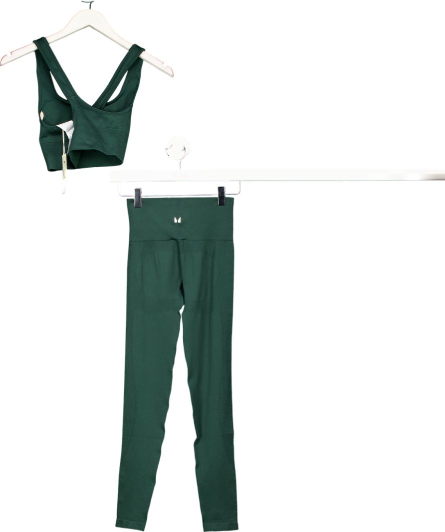 My Protein Green Shape Seamless Leggings (xs) And Sports Bra Set UK S