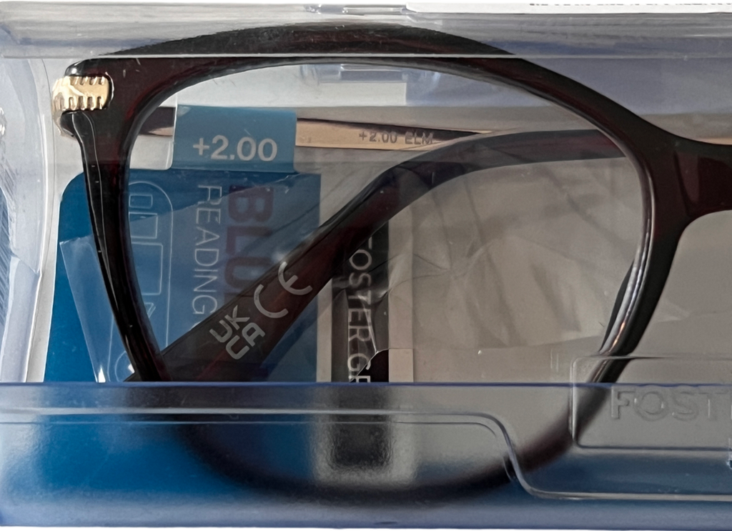 Foster Grant Elm Lenses Reading Glasses  Brown/red +2