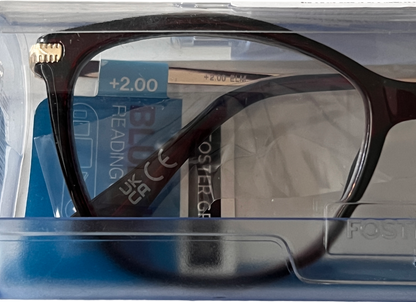 Foster Grant Elm Lenses Reading Glasses  Brown/red +2