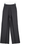 Whistles Grey Frida Wool Blend Wide Leg Trouser UK 8