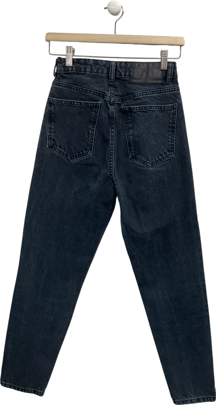 ZARA Blue High Rise Mom Jeans UK 4