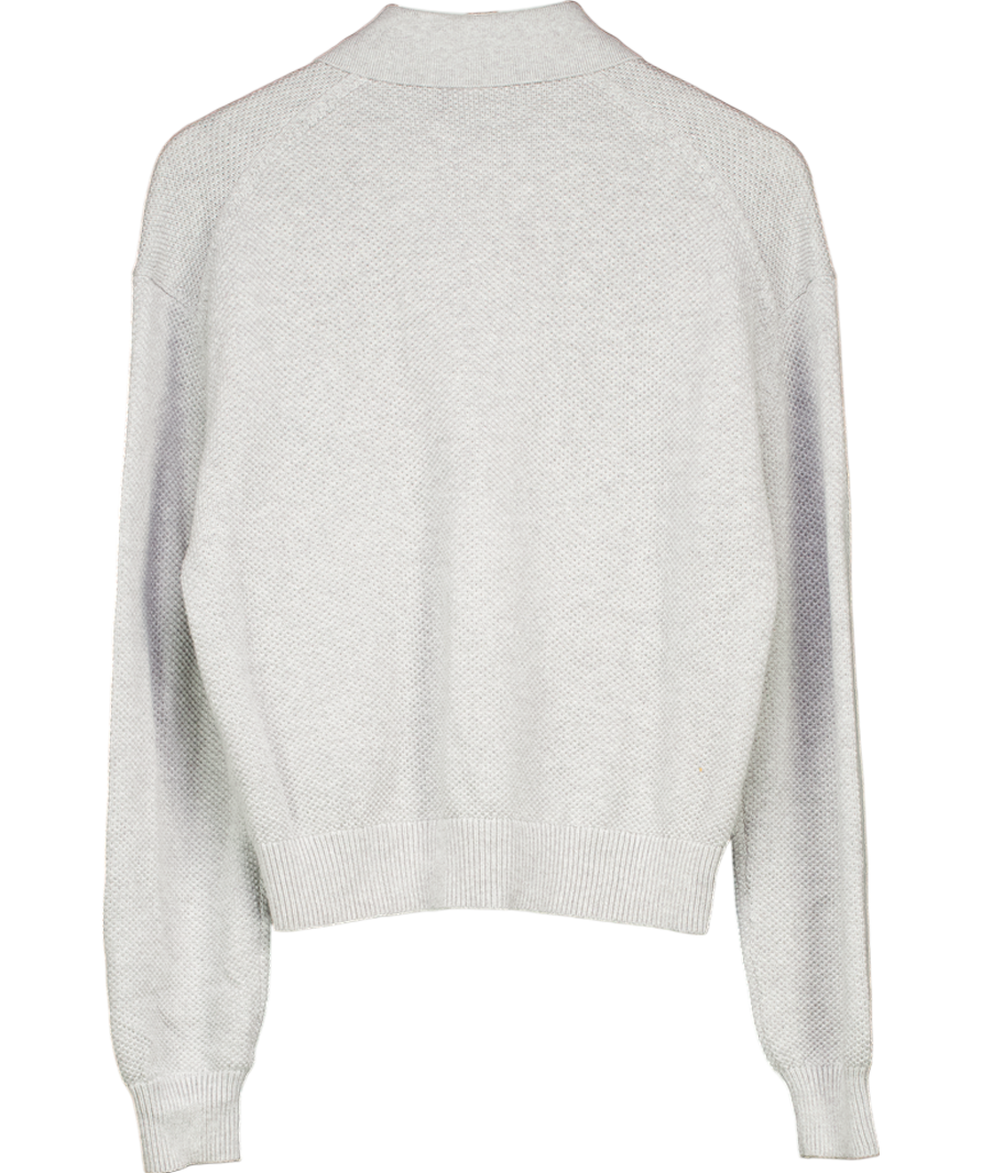 Arket Grey Cotton Polo Shirt UK S