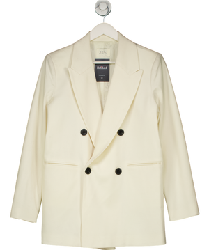 DISSH Cream Oversized Double Breasted Blazer UK 6