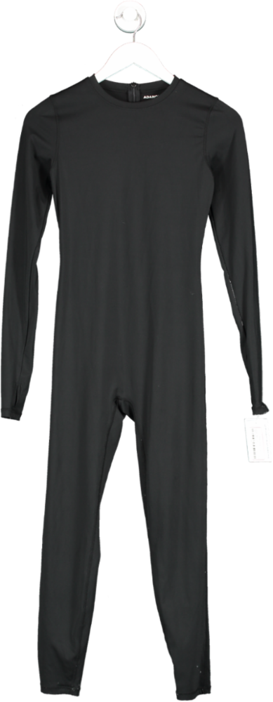 Adanola Black Ultimate Long Sleeve Unitard UK S