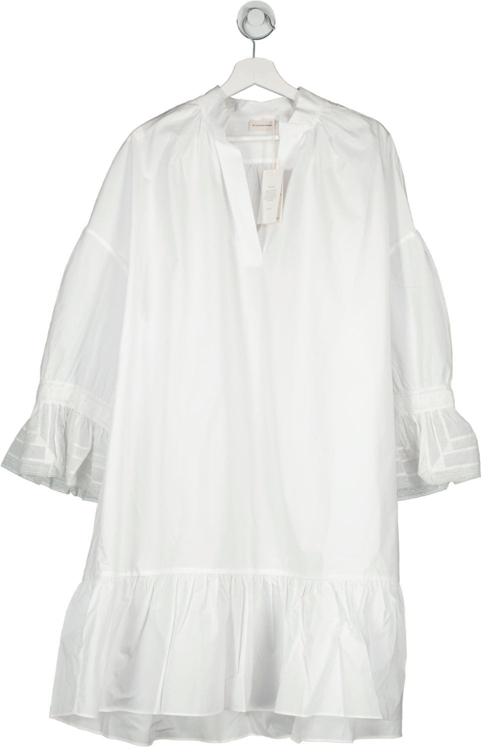 Malene Birger Clarisia Organic Cotton Dress Pure White UK XL
