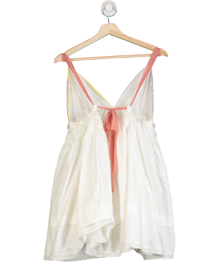 Free People White Cup Of Love Mini Dress UK M