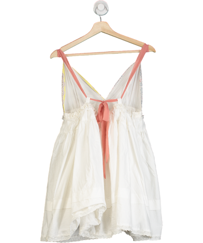 Free People White Cup Of Love Mini Dress UK M