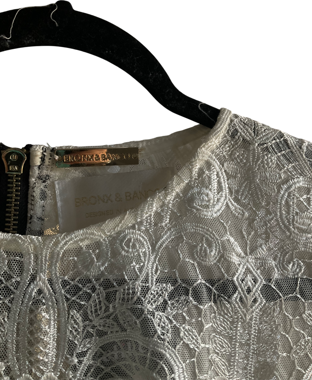 Bronx and Banco White Venice Derby Dress UK XS/S