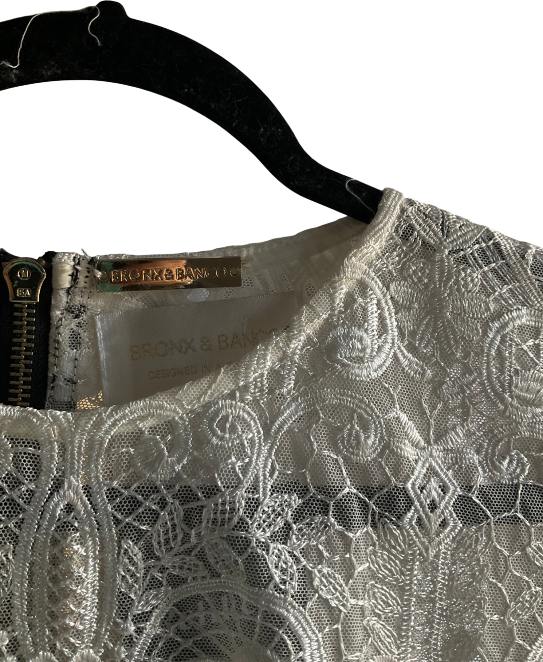 Bronx and Banco White Venice Derby Dress UK XS/S