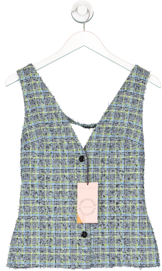 Stine Goya Multicoloured Orly Vest In Check UK XS