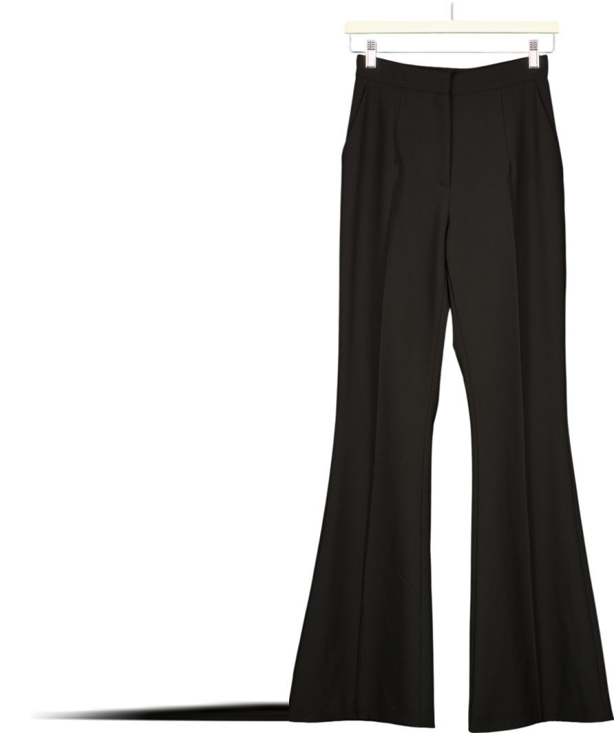 Lavish Alice Black Emelie Fit And Flare Trousers UK 6