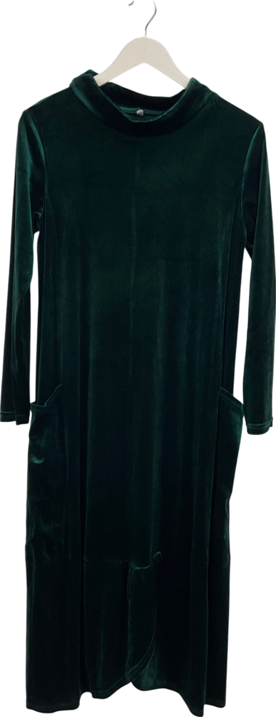 Velvet Green Maxi Dress UK S