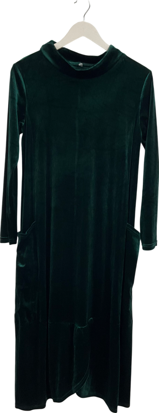 Velvet Green Maxi Dress UK S