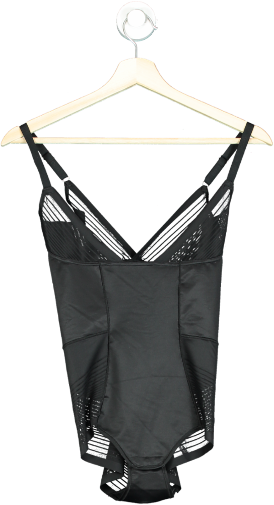 M&S Black Bodysuit UK 8