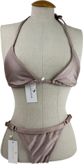 GRACE JACOB Metallic Stella Shimmer Bikini UK XS