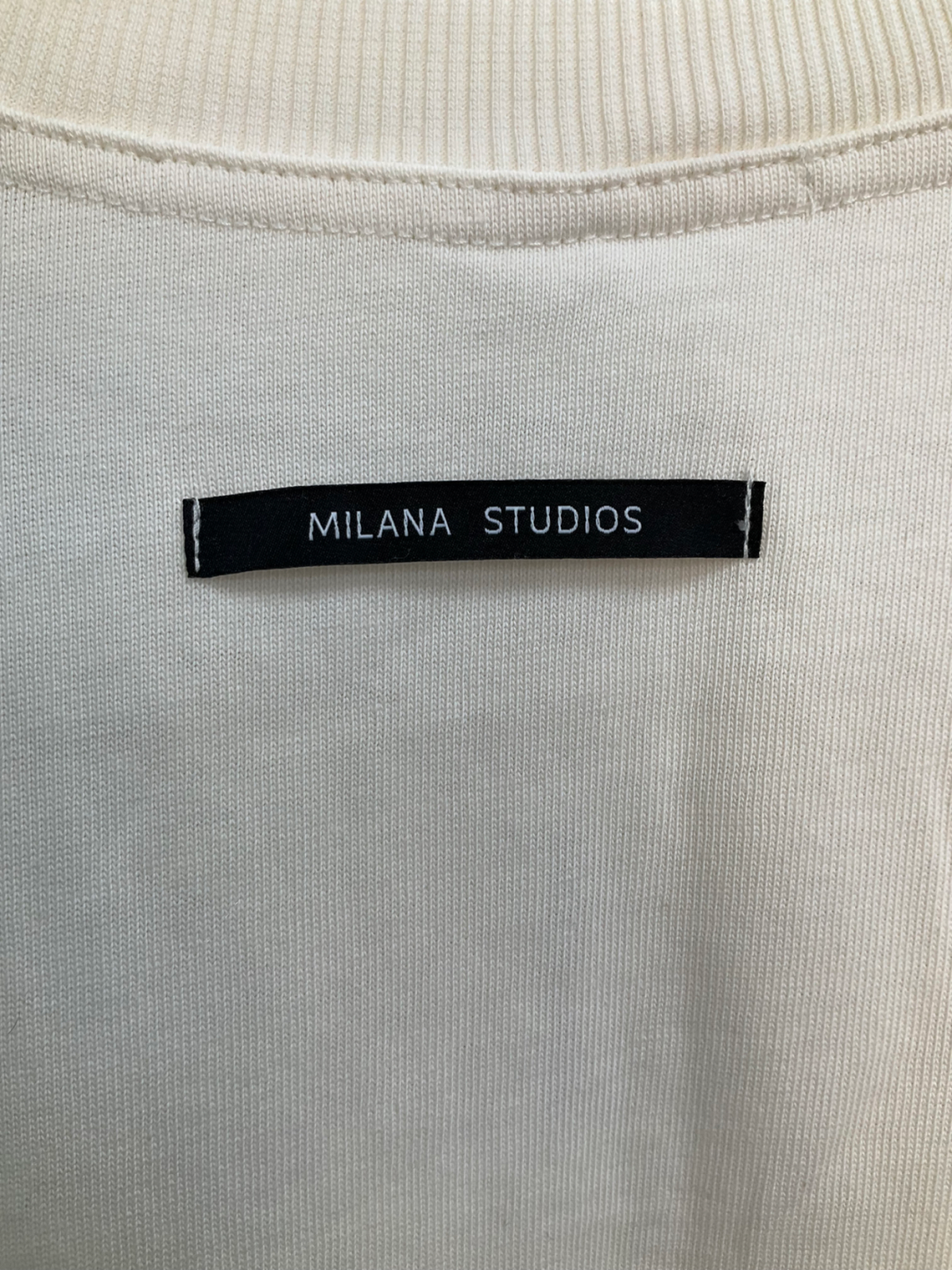 Milana Cream Lemon Heavyweight T Shirt UK L