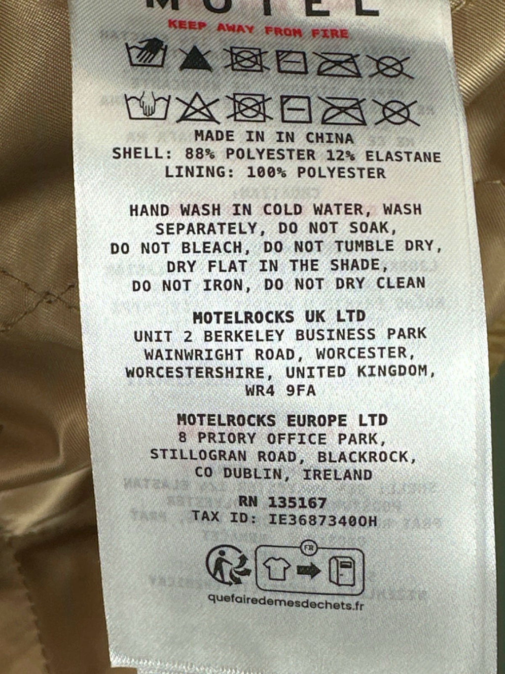 Motel Tan Cavita Jacket Faux Suede UK XS