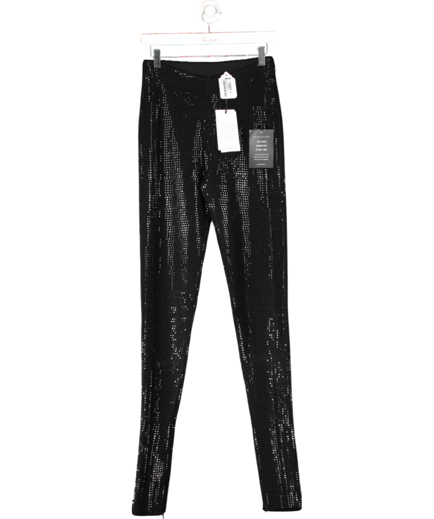 Retrofete Black Cocoa Embellished Pant UK S