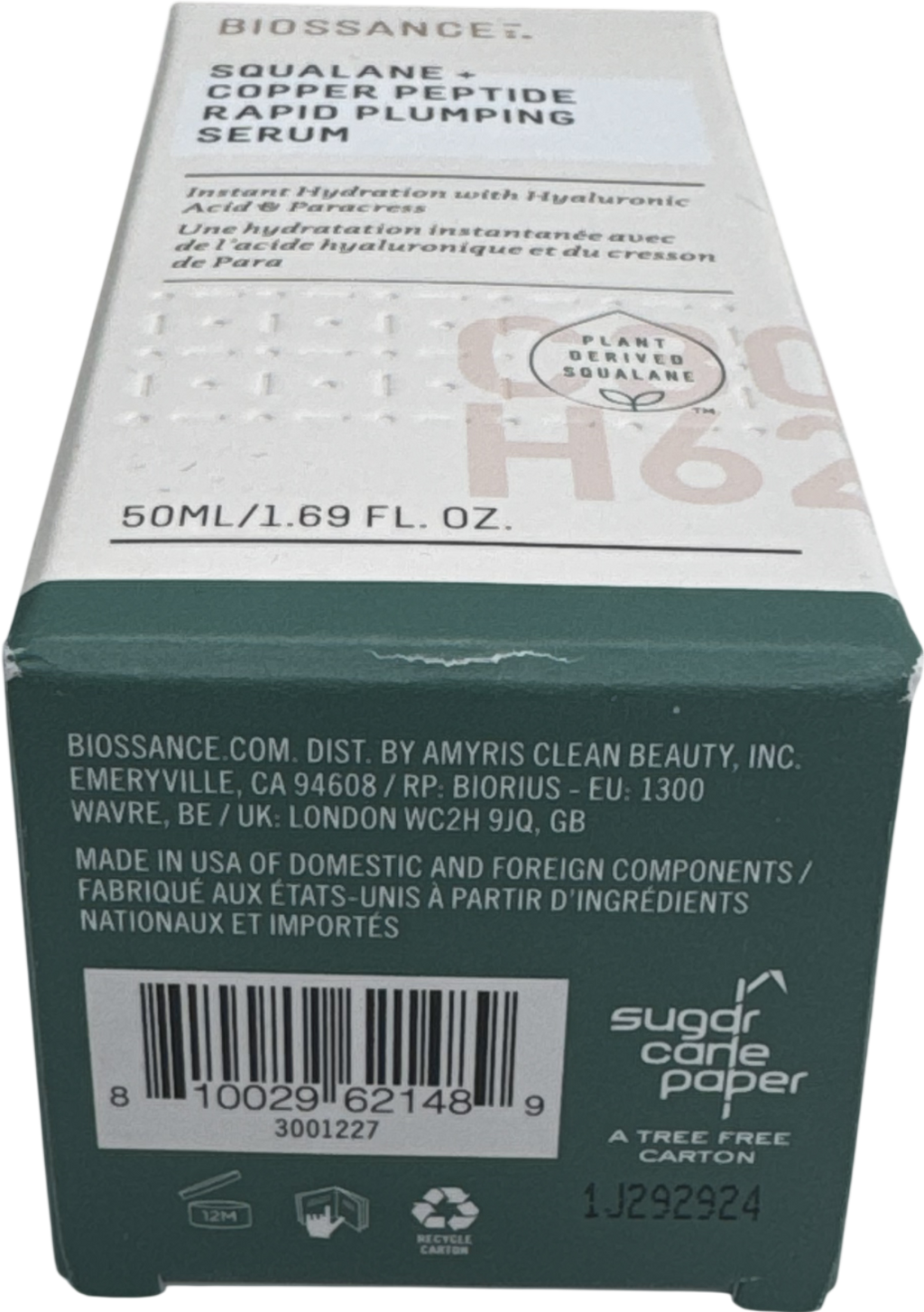 BIOSSANCE Peptide Rapid Plumping Serum 50ml