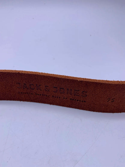 Jack & Jones Black Coffee Jacpaul Leather Belt UK 36-38