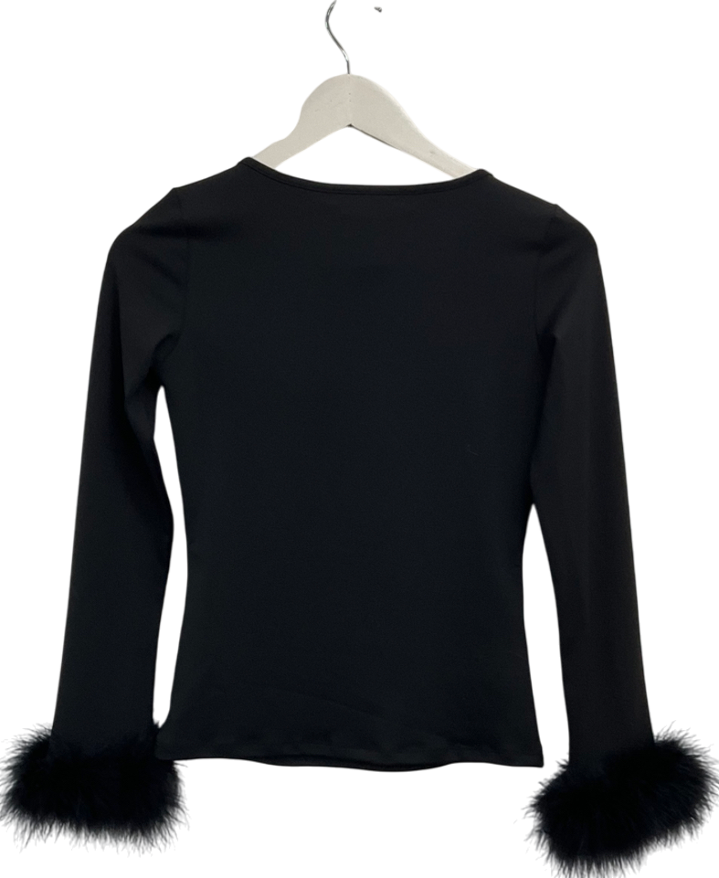 The NAP Co. Black Sleeper Weekend Chic Top UK S