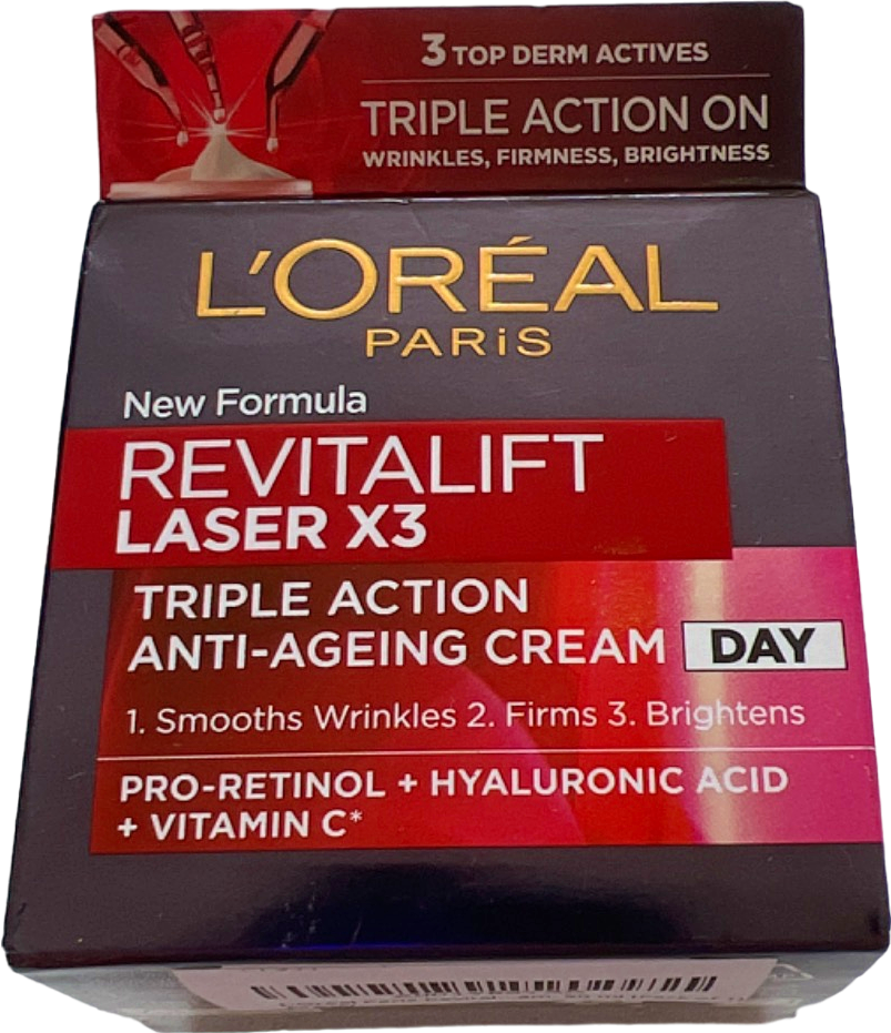 L'Oreal Paris Revitalift Laser X3 Triple Action Anti-Ageing Cream Day 50ml
