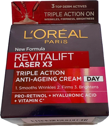 L'Oreal Paris Revitalift Laser X3 Triple Action Anti-Ageing Cream Day 50ml