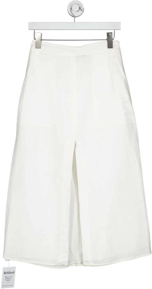 REISS White Axelle High Rise Skirt UK XS/S
