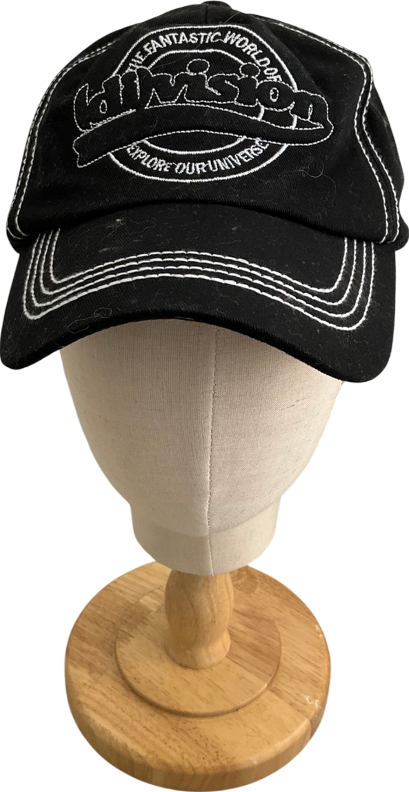 (Di)Vision Black Embroidered Cap One Size