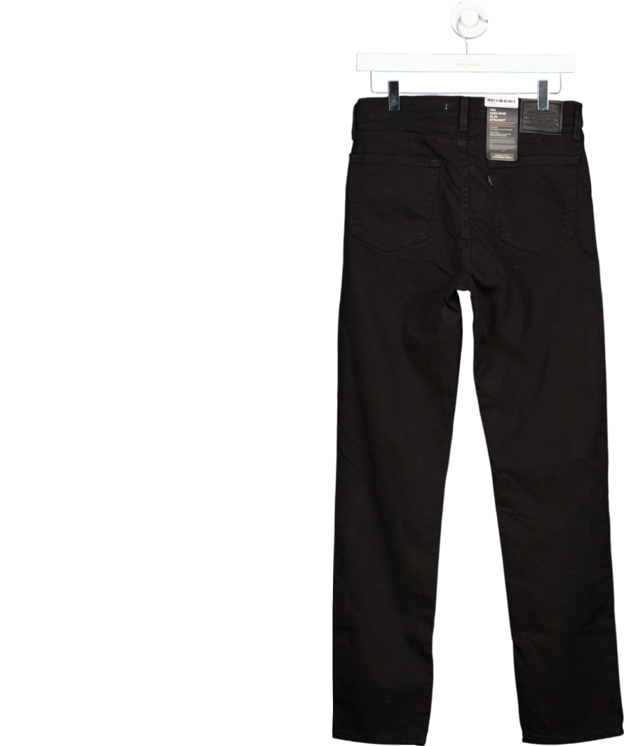 levis Black 724 High Rise Slim Straight Leg Jeans W30