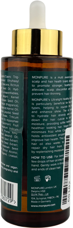 Monpure Ultralight Healthy Hair Oil 100ml
