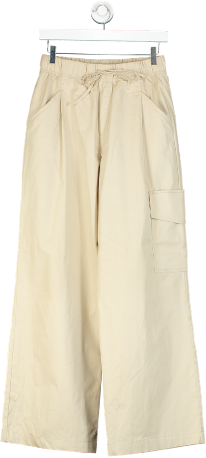 Zara Beige Cargo Trousers UK XS