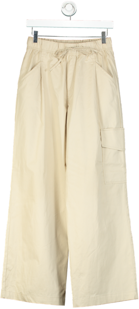 Zara Beige Cargo Trousers UK XS