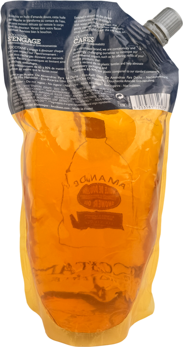 L'occitane Shower Oil Almond Refill 500ml