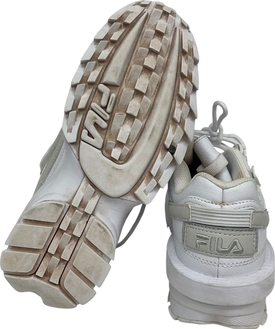 FILA White Fila Disruptor Ii Women's Trainers UK 5.5 EU 38.5 👠