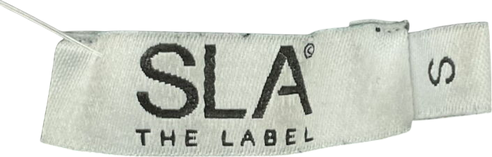 SLA the label Black Logo Hoodie UK S